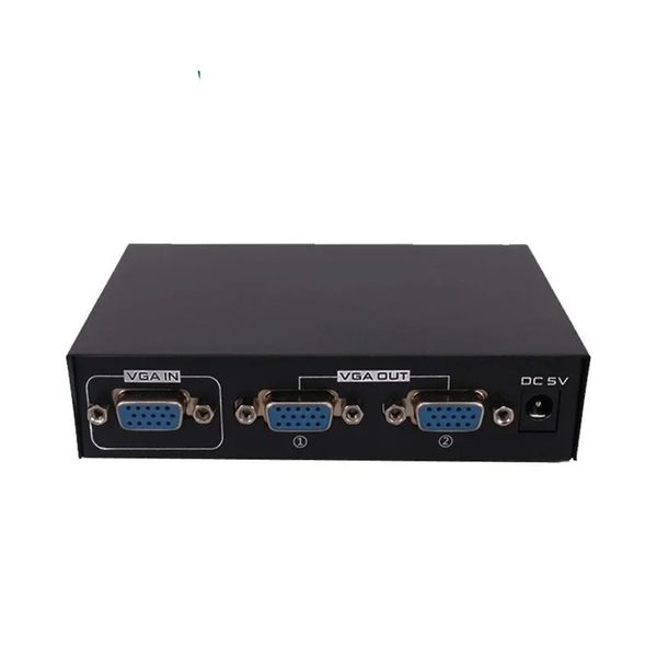 Новый 1pcs 2 порта переключателя Splitter 2 способа VGA VIDE