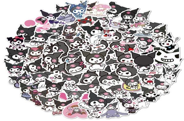 100 штук мультфильма Coolomi Kuromi Graffiti Stickers Скейтборд Гитарный водонепроницаемый без клейк наклейка EZB24297366