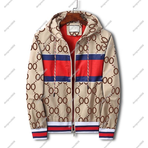 2024SS Fashion Mens Designer Brands Jacket Luxury Italia di alta qualità Sports Sport Sports Coat casual Casualmente Cappellatura di alta qualità Lettere di stampa Dimensioni M-3XL