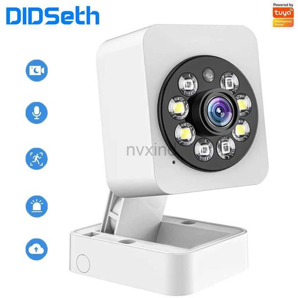 Câmeras IP Didseth 5MP Mini Câmera Tuya Smart Home Segurança Indoor Pir Esportes Detecção de corpo humano Câmera IP WiFi CCTV Câmera de monitoramento D240510
