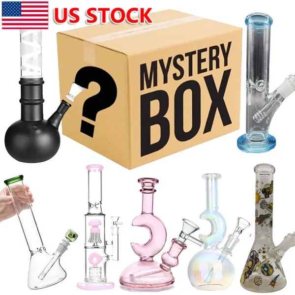 1x Rauchglas Bong Shisha Water Pipe Bong Becher + Schüssel zufällige Bilnd Box