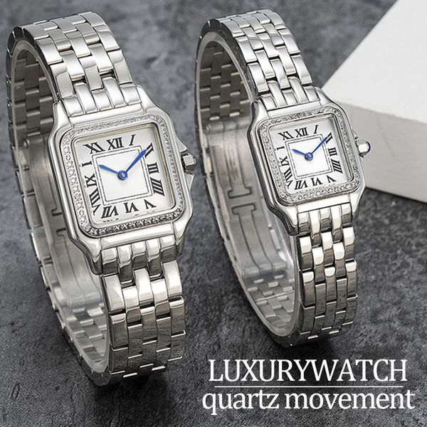 Женские часы, наручные часы, классические роскошные часы Panthere смотрят повседневные современные 22 или 27 мм два разме