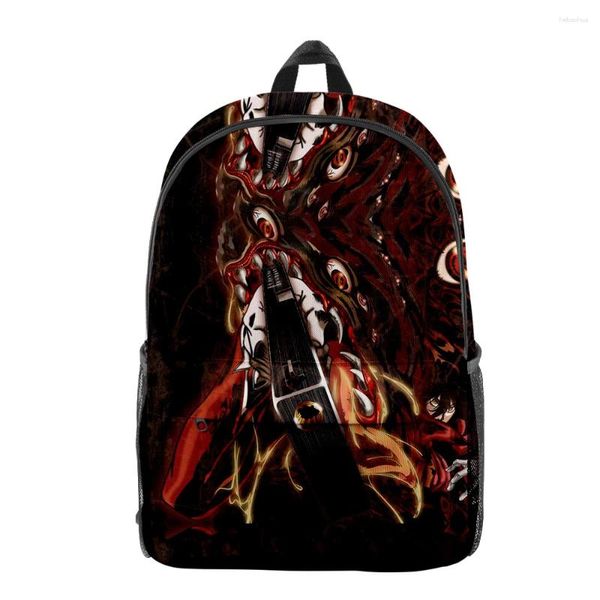 Zaino di tendenza alla moda per alunno Hellsing Book Book Bookbook Backpack 3D Stampa 3D Oxford impermeabile per ragazzi/ragazze Viaggi casual