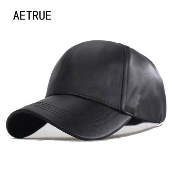 Solid Bone Faux Leder Frauen039s Baseball -Kappe Männer Schnappback Hüte Kappen für Männer Golf Casquette Gorras Hombre PU Baseball Hat Cap23762264622