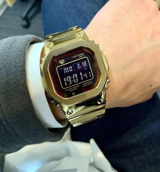 Nova marca de chegada Men Sports Sportwatch Fashion G Brand Display Digital Watch Men Securs Full Steel Multifunction com Origin4150245