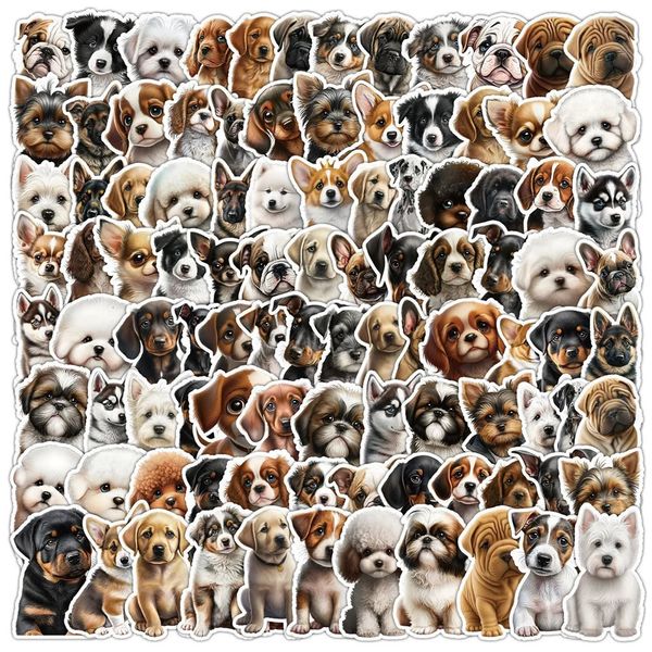 103050pcs Ins Little Milk Hundeaufkleber Cartoon Creative Anime iPad Motorrad Gepäckstuhl Dekoration wasserdichte Großhandel 240510