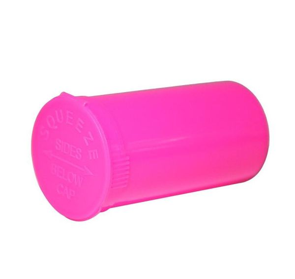 19 Dram leerer Squeeze Pop Top Flasche Trockener Kräulichpillenkasten Kräuter Behälter Luftdicht Aufbewahrungskoffer Rauchen Tabakrohre Stash3426479