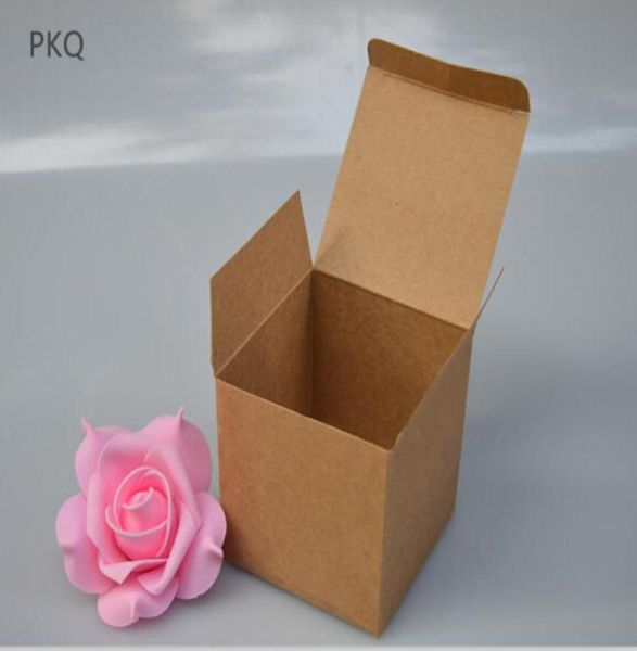 50 шт. Опубличная белая бумага подарочные коробки Kraft для конфеты Diy Diy Come Come Box Small Candle Package4677706