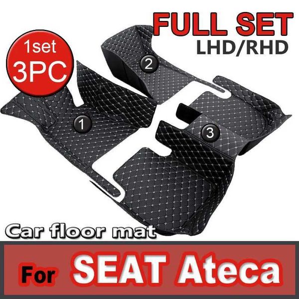 Tappeti a pavimento tappeti tappetini per auto per sedile cupra ateca kh7 2016 ~ 2022 tappeti per pavimenti auto tappeti protettivi tappetino in pelle Accessori per auto per auto T240509