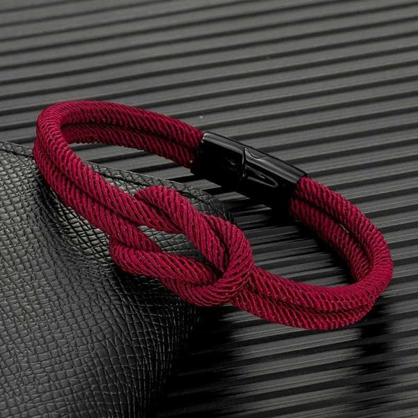 Bracelets de charme MKENDN MEN MEN PARTILHA PULHERAÇÃO DE CHAVA DUPLA CAMINHA PARA MULHERES MENORES DE AÇO ANTIGO BLAING AÇO