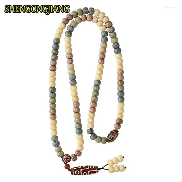 Braccialetti di fascino 8mm Bodhi naturale perle buddiste 108 Buddha Meditazione fragrante in legno di legno Braccialetti di bracciale uomini donne