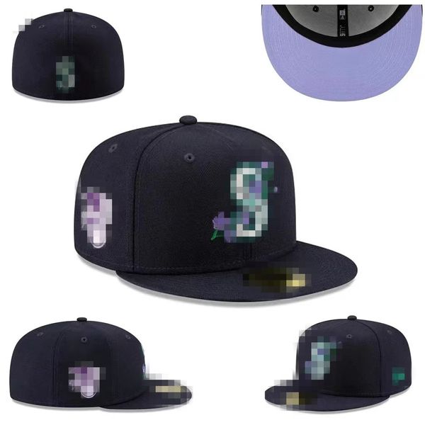 Chapéus de grife masculino de grife masculino Classic Black Color Hip Hop Sport Full Fecht fechado Caps Baseball Chapeau Hustle Flowers Cap H-1