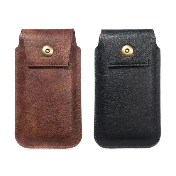 Caschetti per la borsa per la pelle per la pelle universale per tampone per Huawei Moto G Smartphone Case per la fondina per Xiaomi Redmi Poco Vivo Tecno