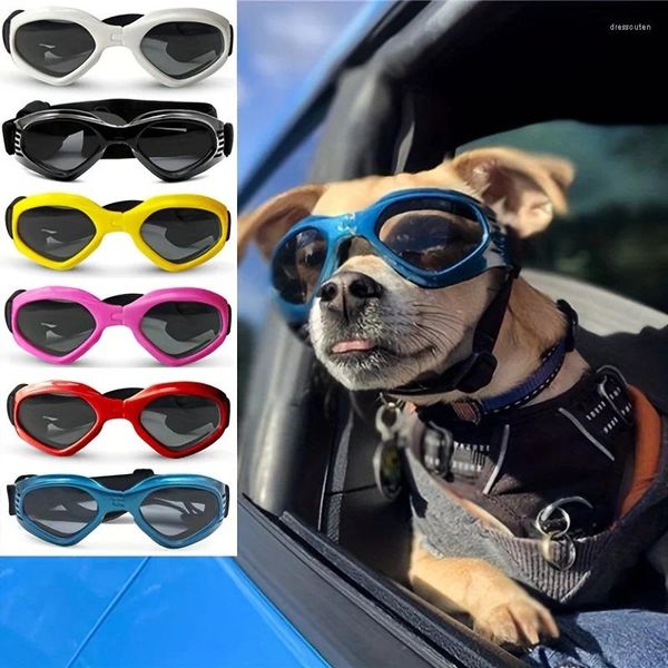 Hundekleidung Sonnenbrille faltbare Haustiergläser Brille Sonne UV Schutz Katzenklappstil