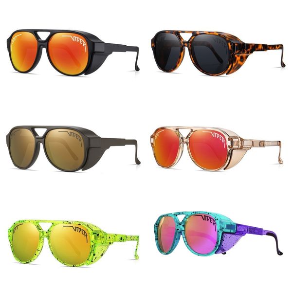 Gli occhiali da sole Designer Sport Sport Google Cycling Glasses TR90 Occhiali da sole polarizzati per uomini Donne Outdoor Eyewear UV a specchio UV con scatola ZX0032