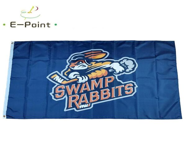 Echl Greenville Swamp Rabbits Flag 3 5ft 90 cm 150 cm Decorazione banner poliestere Decorazione volante per la casa Gifts Festive204w7282510