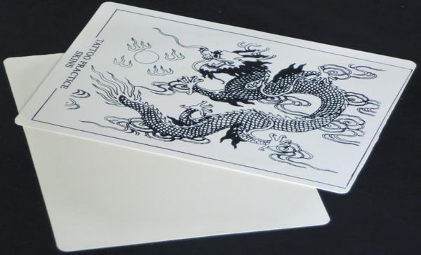 10pcs Dragon Design Tattoo Practice Synthetic Skin Stammesschädel 8x6333274