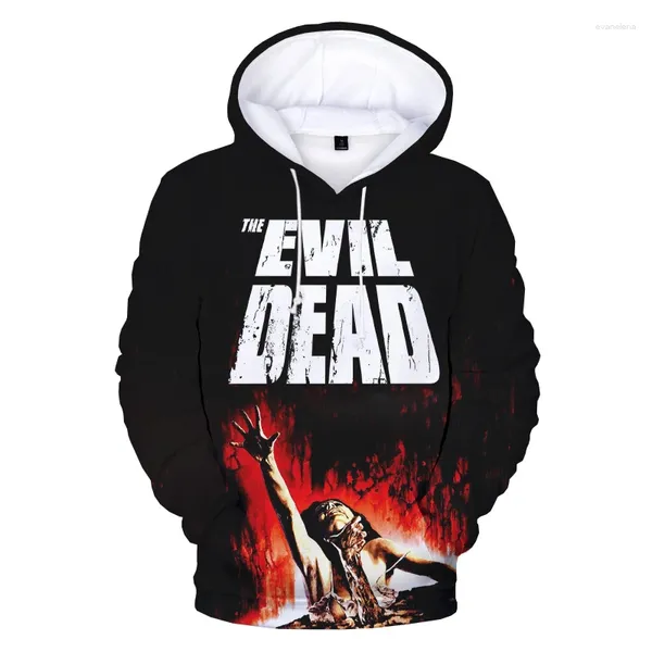 Herren Hoodies Ash vs Evil Dead 3D Printed Unisex Horror TV Kapuzenpulse Sweatshirt Langarm Herbst Casual Polyester Oversize