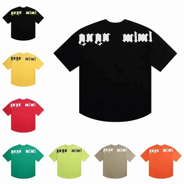 Tees T -Shirt Sommer Fashion Herren Damen Designer T -Shirts Langarm Tops Palms Buchstabe Baumwolle T -Shirts Kleidung Polos Kurzarm Kurzarm High AC