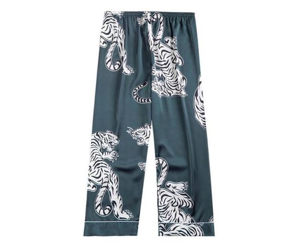 Jaycosin Männer Nachtwäsche Unterteile Sommer Herbst Winter Männer Seiden Pyjamas Langschlafhose Man Polyester Applikationen Hosen 201105629883