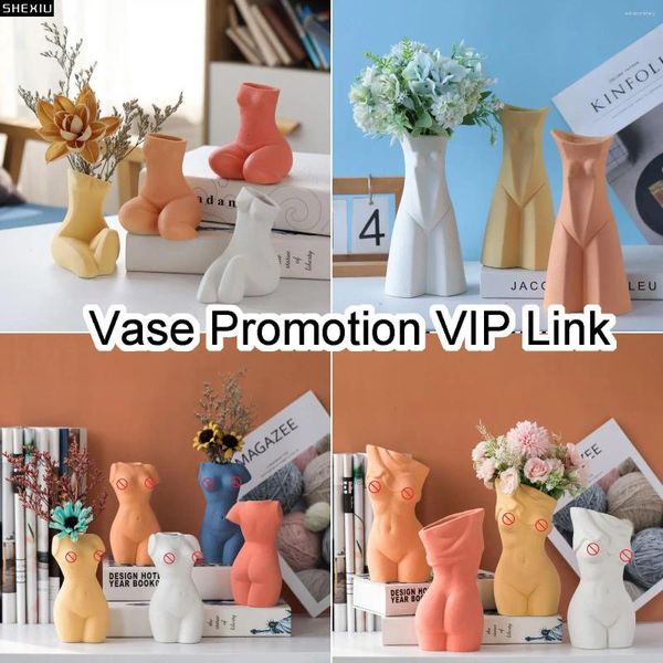 Vasi Creative Nude Figure VASE Fiori secchi Disposizione floreale Ornamenti desktop moderni Bust Bust Crafts Decor Home