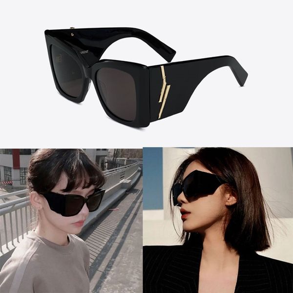 Негабарированные солнцезащитные очки Chunky Plate Limited Edition M119 Дизайнерские солнцезащитные очки для мужчин и женщин Классическое золото