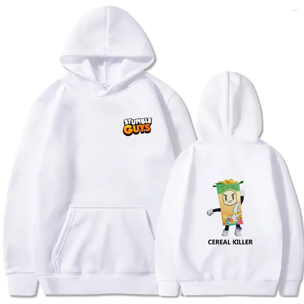 Con cappuccio maschile inciampato per ragazzi kawaii felpa casual y2k Sudadera pullover pile autunno giacca anime abiti da cappuccio