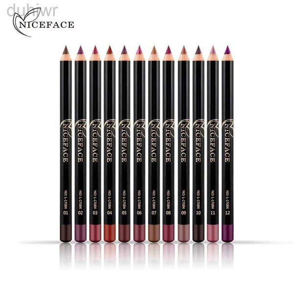 Карандаши для губ Niekface Bare Matte Pen Hipstick Waterpronation Lipstick 12 вариант цвета оптом коричневая помада D240510