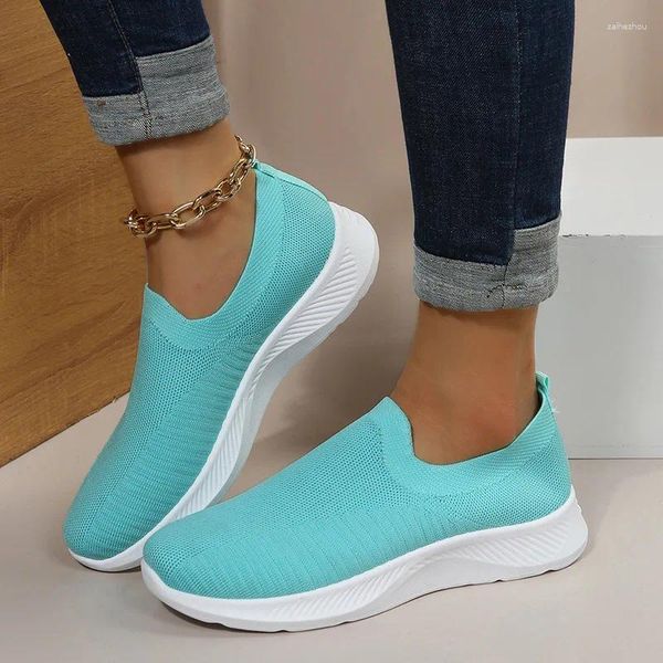 Scarpe casual 2024 Summer Trade estivo di grandi dimensioni Sneaker intrecciate da donna che corrono comodi overshoes traspiranti