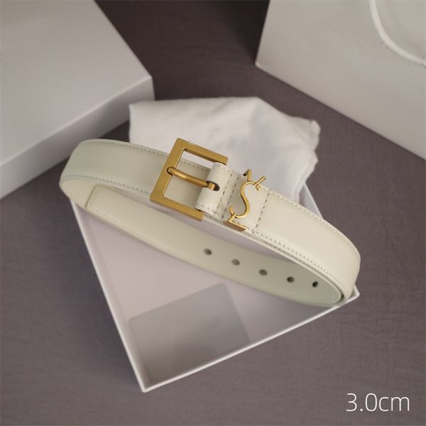 Designergürtel für Frauen Luxus -Männergürtel echte Leder 3 0 cm Breite Buchstabe Cintura Bund 258Q