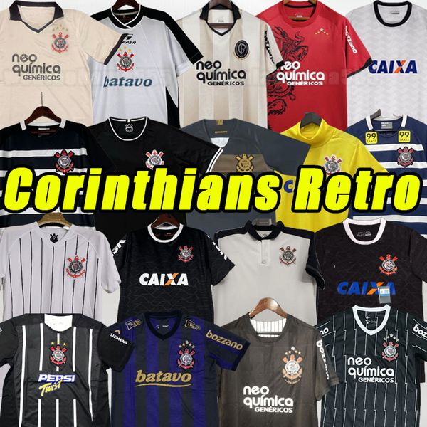 Maglie da calcio corinziano retrò 100 ° anniversario Paulista 2008 09 10 11 12 Casa maschili bianchi da uomo corinthian camicia da calcio 13 14 15 16 18 19 19 2000