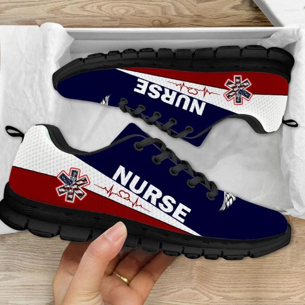 Lässige Schuhe Amerikanische Flagge Print Frau Krankenpflege Turnschuhe für Männer tragen resistente Mode joggen Freizeitflats Schuhe Schuhe