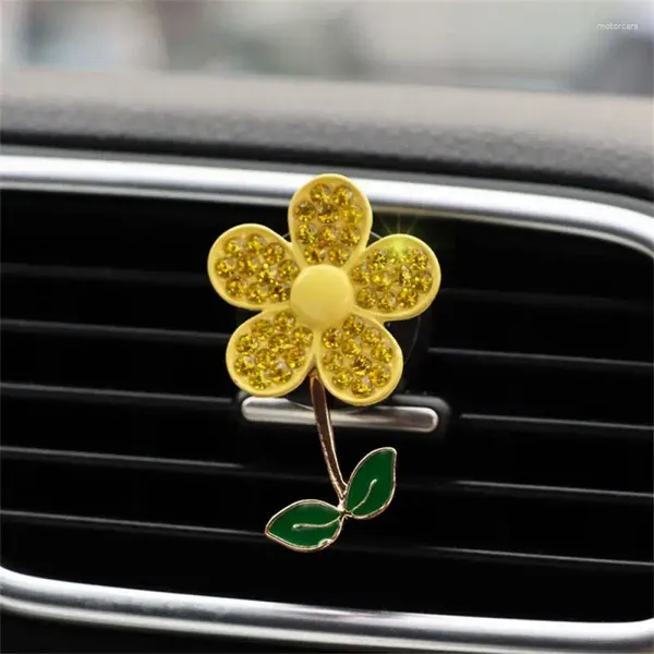 Кристаллический цветочный автомобиль освежитель воздух Прекрасная маленькая бабочка дамская парфюмерное украшение