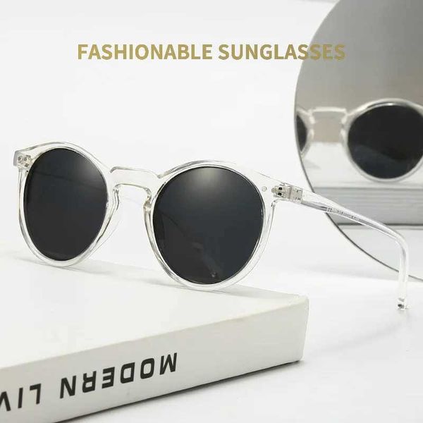 Occhiali da sole 2023 Fashion TAC Lens Porized Retro Transparent Women Workings Ogles Style Uv400 Shades Q240509