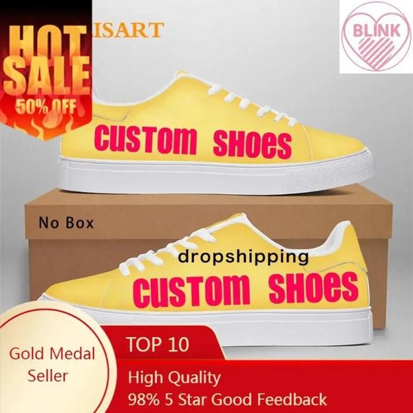 Casual Shoes Custom Women Low Top Canvas Customized Bild Frühling Herbst Sneakers Ladies Flats Schuhe Dropship DIY