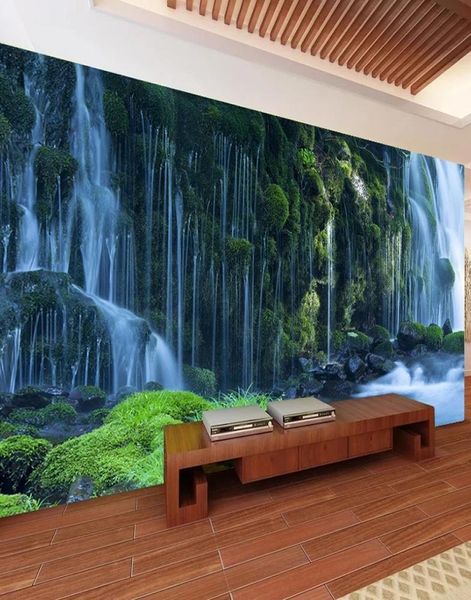 Paesaggio cascata personalizzato 3d po natura naturale murali decalcomanie decorazioni per la casa decorazioni per la casa rotoli per la camera da letto murali 7059107