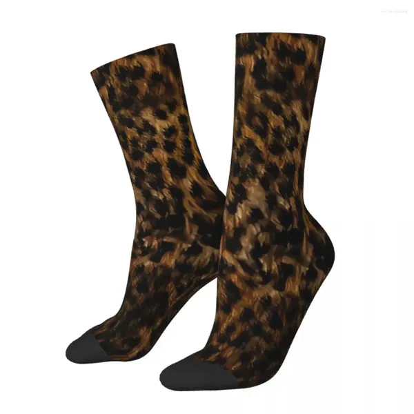 Calzini da uomo ghepardo ghepardo pelliccia leopardo stampa unisex cofano inverno escursioni felici stile street style pazzo