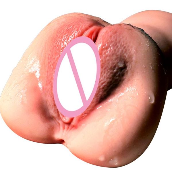 Vagina realista de silicone para homens Silicone Pocket Pussy Masturbator masculbador real sexo virgem de sucção de copo sexual para homens masturbador y4726754