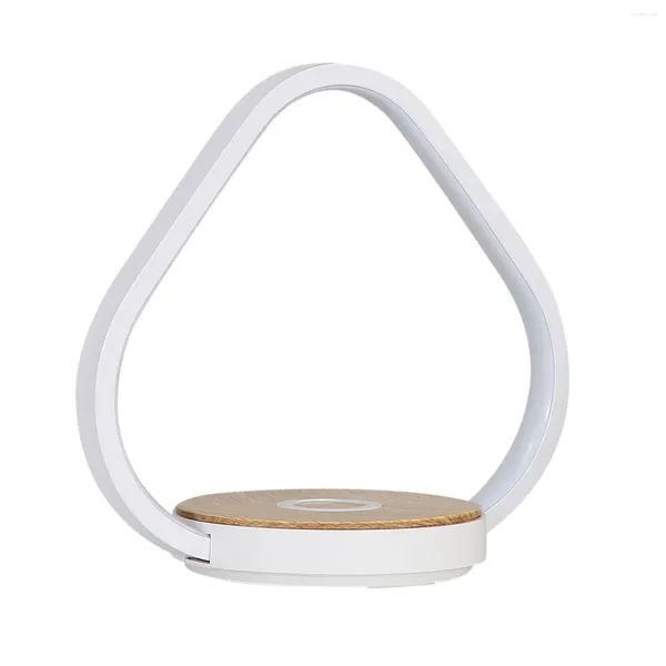 Lampade da tavolo Lampada creativa Phone cellulare Carica wireless Controllo Controllo Night Light Study Desk Desk US Plug White