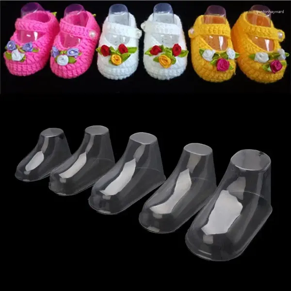 Caschetti per gioielli 10 pezzi/set di plastica per bambini in plastica Visualizza bootie stampo scarpe calzino per scarpe vetrina f0t5