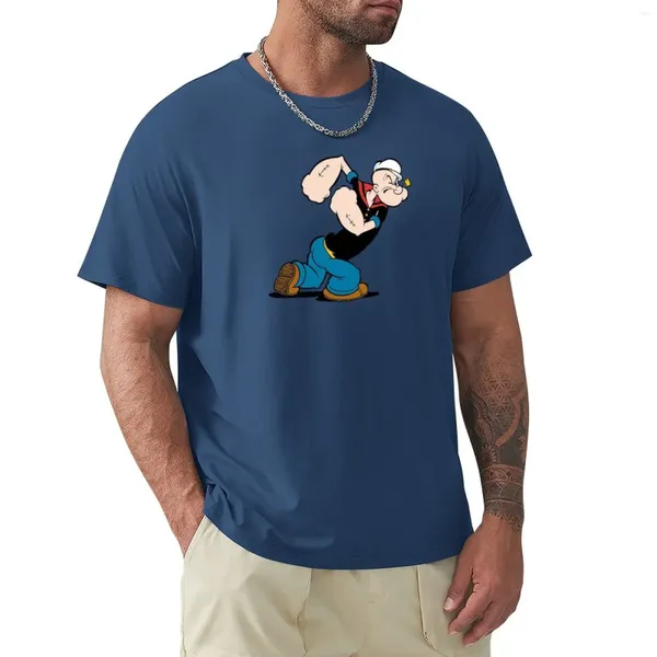 Herren Polos Old School Cartoons T-Shirt Tops Schwergewichte T-Shirt für Männer