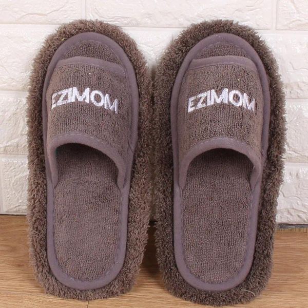 Slippers Woman Design de inverno Design destacável Lavagem lavável Microfibra de limpeza de microfibra Poeira Limpa de limpeza Mulheres