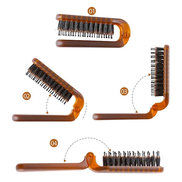 Escova de cabelo de pente dobrável escova de massagem Bruncos de massagem Viagem Combs Antiestatic Static Styling Hairssing Tools