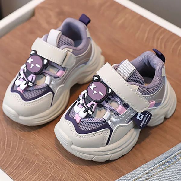 Spring Sport Scarpe per bambini Trend in stile coreano Fashion Baby Bambini Antislippery Sneaker traspiranti bambini 240509