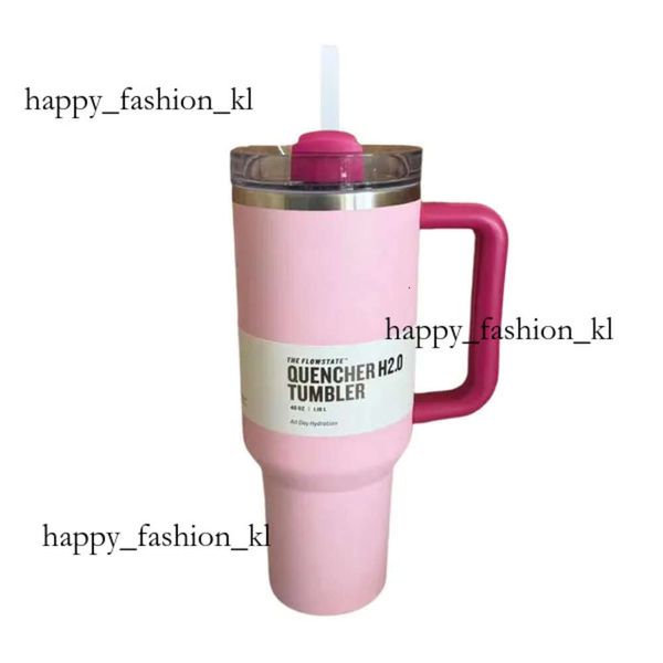 Tumblers Stanely Cup New Councher H2.0 40 унций из нержавеющей стали чашки с силиконовой ручкой генерации Стэйн -вакуумное открытое водяное чашки 430 430