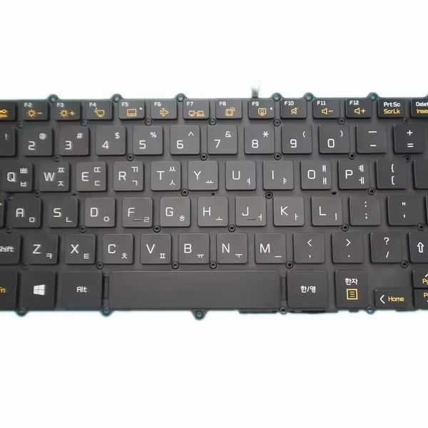 Teclado de laptop para LG 14Z90N 14Z90N-N.APS5U1 APS7U1 AAS7U1 AA75V3 14Z90N-VP50ML 14Z90N-VR50K Coreia KR preto com retroiluminação