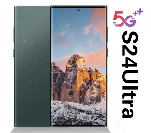 S24 S23 7,3 Zoll Ultra Telefon 5G Octa-Core 6 GB 512 GB Touchscreen-Gesichts-Face-ID Entsperrte Smartphone 13MP Kamera HD Display GPS 1 TB Handy Englisch Video Play E-Mail Global