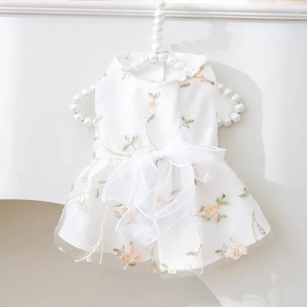 Hundekleidung Kleid Dünne Haustier Kleidung Prinzessin Welpe 3-dimensional Bow Sommerkleider kleine Hunde 2024 Lieferungen Produkte Home Home