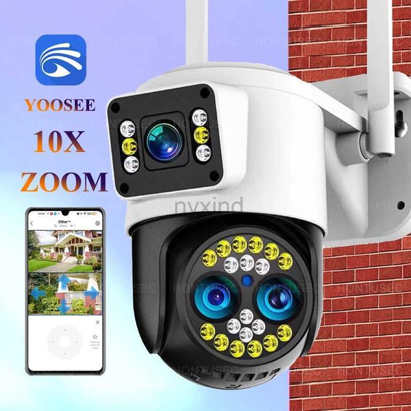 IP-камеры YOOSEE 4K 8MP Triple Lens Dual Screen 10x Zoom Wireless Camer