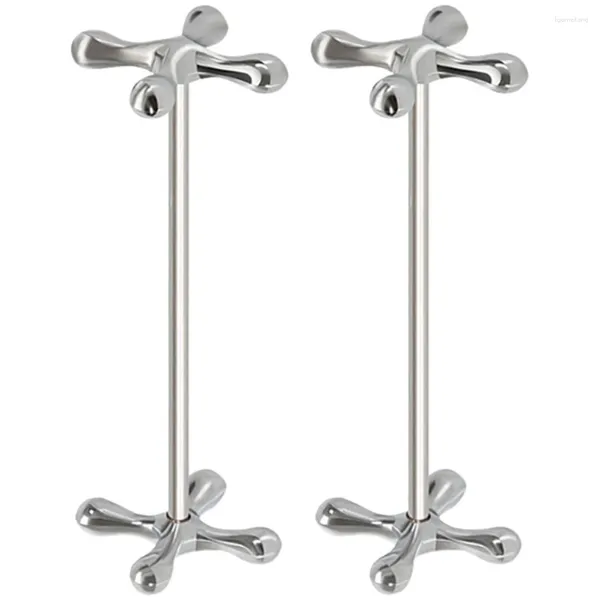 Akşam yemeği setleri 2 PCS Metal Bıçak ve Çatal Dekoratif Yemek çubuğu Tutucu Tutucu Yemek çubukları çinko alaşım kaşık